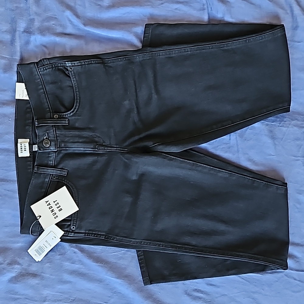 Aritzia Sunday Best Switch Skinny Jean Black 29